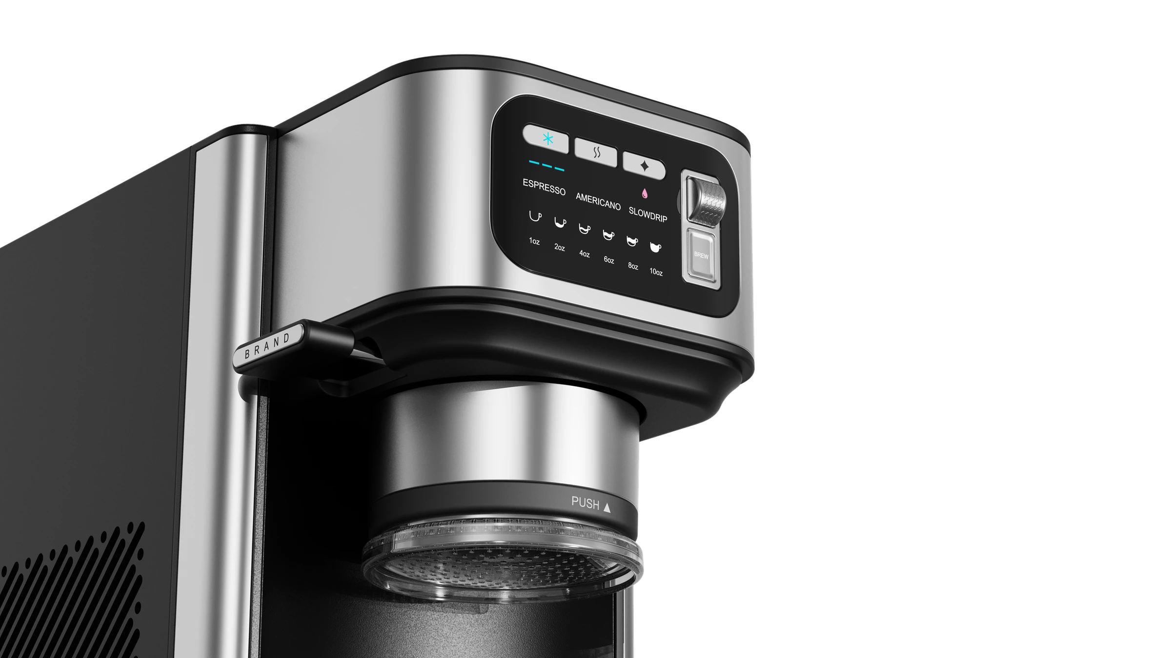 Hot / Cold Coffee — 控制区域 / Interface